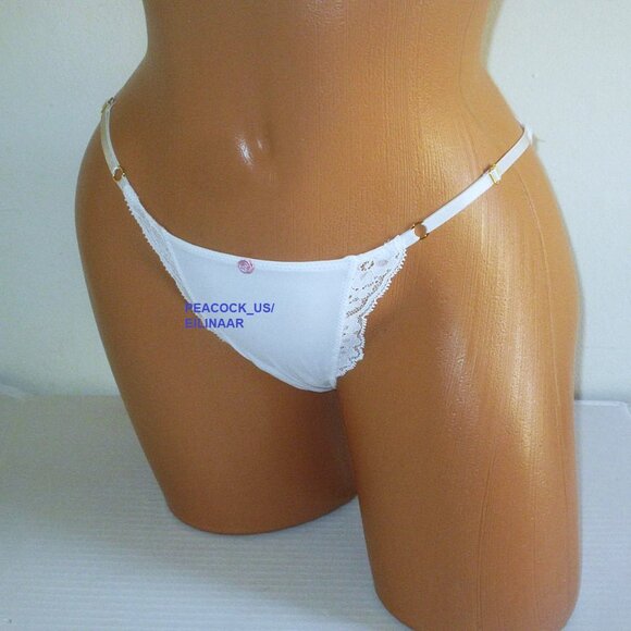 32DDD/M VICTORIA SECRET Dream Angels Unlined Plunge Bra Set String Bikini Panty - Picture 3 of 12